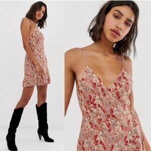 Free People All My Love Printed Wrap Dress